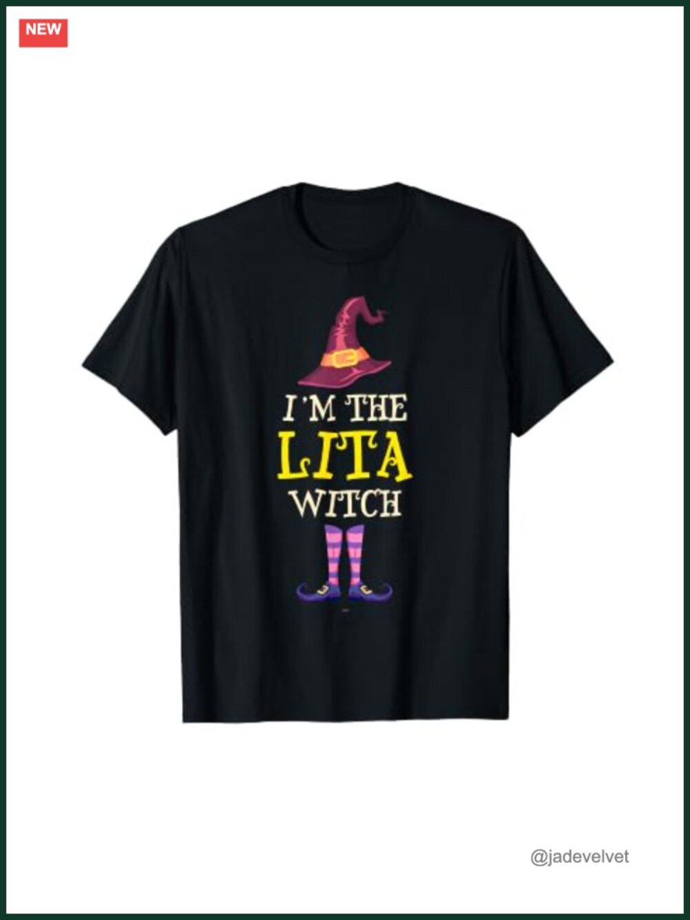 I'm The Lita Witch Halloween Costume Funny Graphic T-Shirt Tee